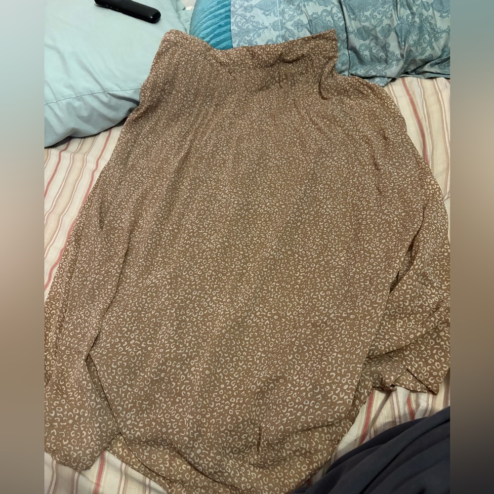 Japna Brown Midi Skirt
